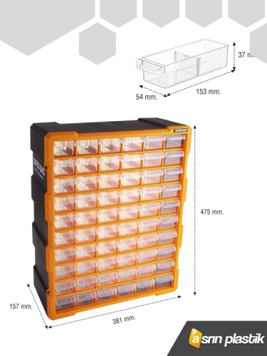 ASR-6000 60''Big Monoblock Drawer Set