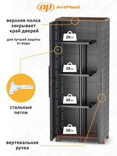 Шкаф уличный распашной P70/PS ( Серый)