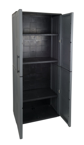 Шкаф 2 яруса распашной F71/TP (Серый)